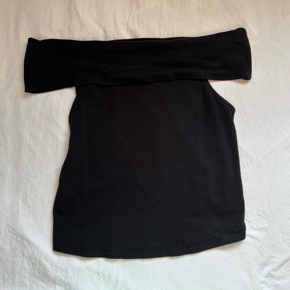 NWOT Aerie Black Off-Shoulder Top